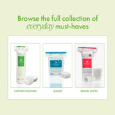 Intrinsics Premium Cotton Ovals (50 Count) – Dual-Sided 3” Medium-High Absorbency Large Cotton Pads, Lint-Free Hypoallergenic Cotton for Makeup Removal, Cleansing, and Exfoliation